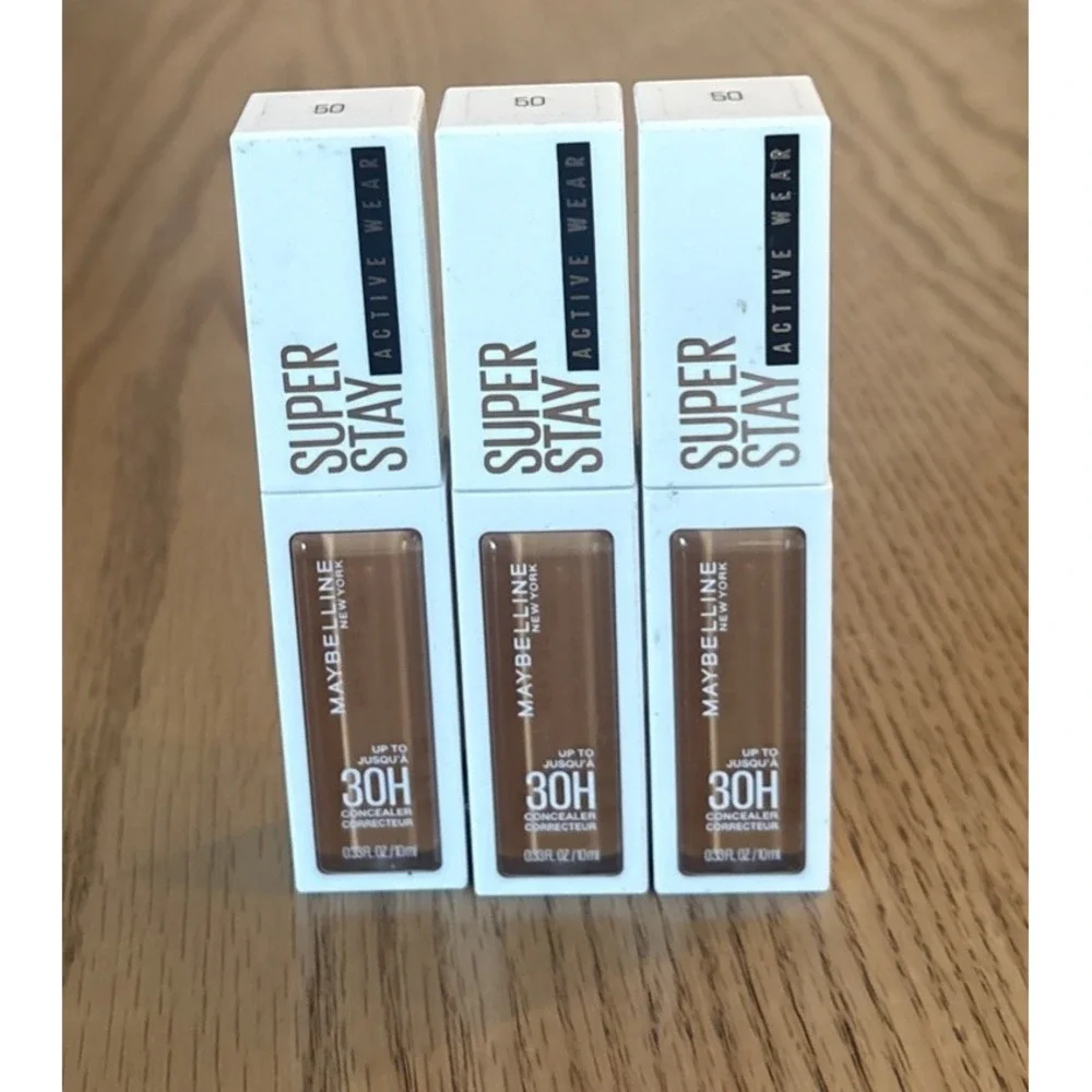 (3) Maybelline Super Stay Active Wear Concealer Up to 30H Wear #50